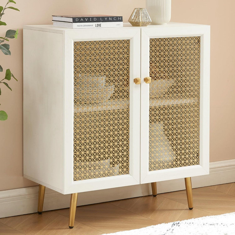 Visham Accent Cabinet White Wash